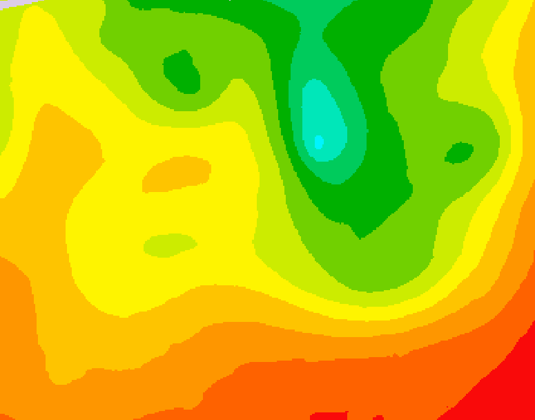 GDPS 500 millibar geopotential height 108 hour forecast chart for Canada based on 2026/08/09 1200Z data