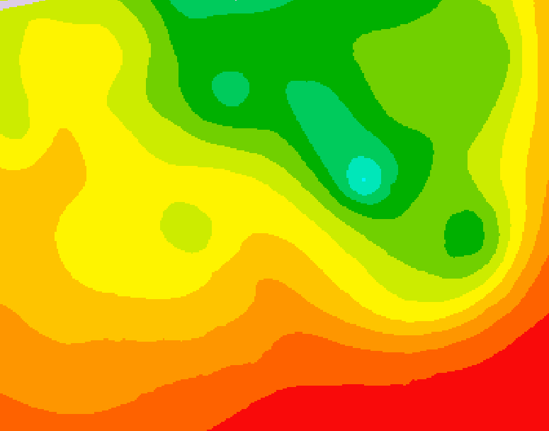 GDPS 500 millibar geopotential height 132 hour forecast chart for Canada based on 2026/08/09 1200Z data