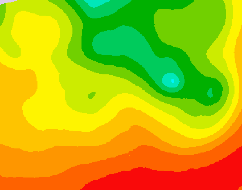 GDPS 500 millibar geopotential height 144 hour forecast chart for Canada based on 2026/08/09 1200Z data