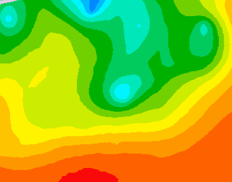 GDPS 500 millibar geopotential height 216 hour forecast chart for Canada based on 2026/08/09 1200Z data