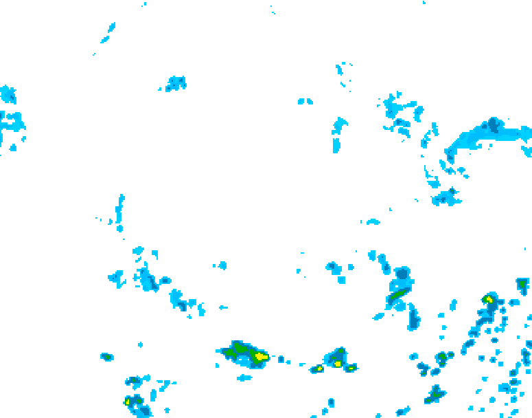 GDPS precipitation 096 hour forecast chart for Canada based on 2026/08/09 1200Z data