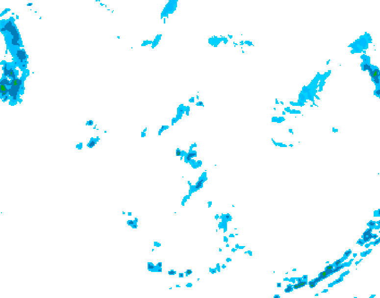 GDPS precipitation 168 hour forecast chart for Canada based on 2026/08/09 1200Z data