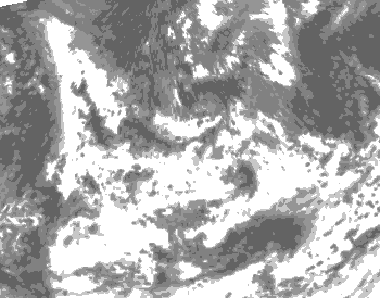 GDPS total cloud 204 hour forecast chart for Canada based on 2026/08/09 0000Z data