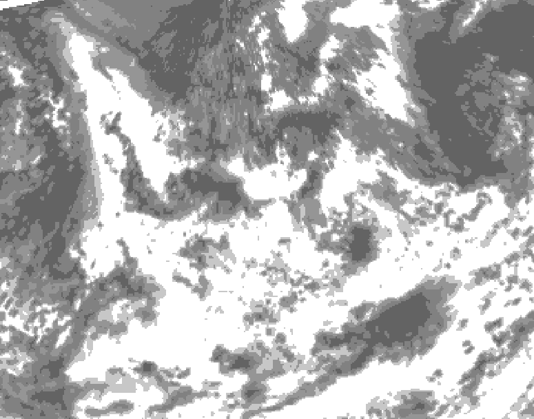 GDPS total cloud 210 hour forecast chart for Canada based on 2026/08/09 0000Z data