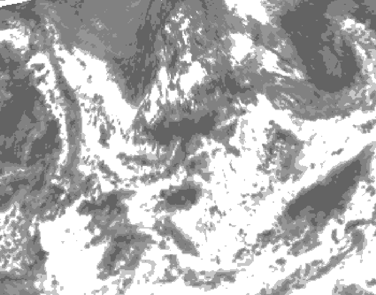 GDPS total cloud 234 hour forecast chart for Canada based on 2026/08/09 0000Z data