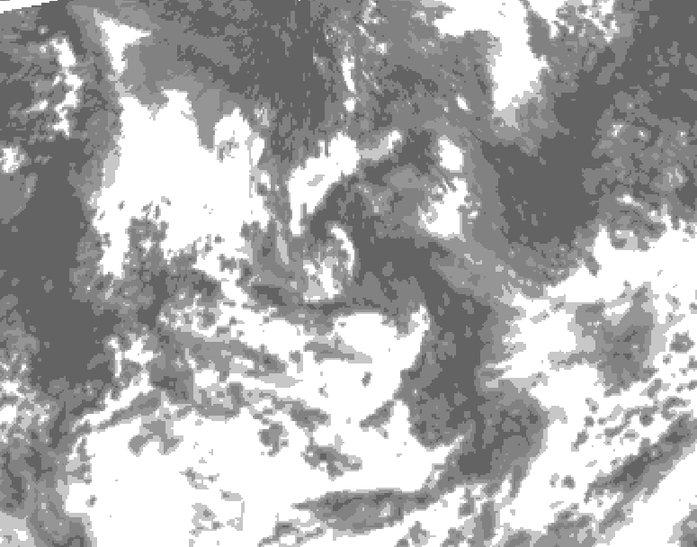 GDPS total cloud 192 hour forecast chart for Canada based on 2026/08/09 1200Z data
