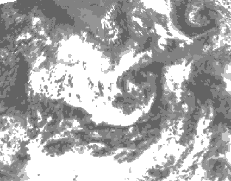 GDPS total cloud 240 hour forecast chart for Canada based on 2026/08/09 1200Z data