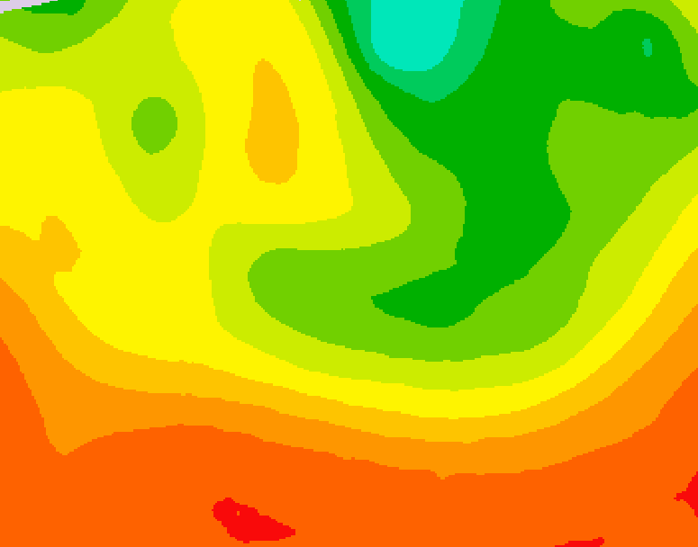 GDPS 500 millibar geopotential height 048 hour forecast chart for Canada based on 2026/08/10 0000Z data