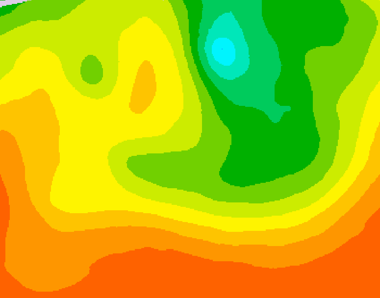 GDPS 500 millibar geopotential height 066 hour forecast chart for Canada based on 2026/08/10 0000Z data
