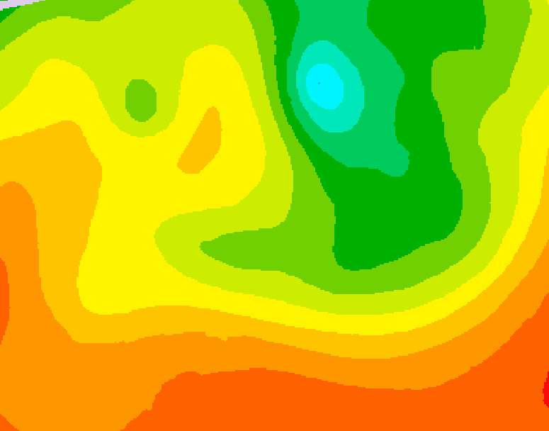 GDPS 500 millibar geopotential height 072 hour forecast chart for Canada based on 2026/08/10 0000Z data