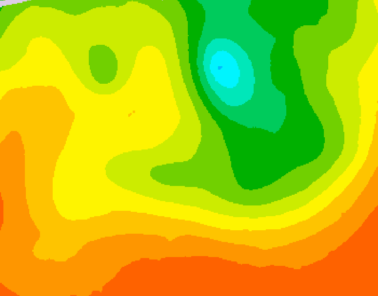 GDPS 500 millibar geopotential height 078 hour forecast chart for Canada based on 2026/08/10 0000Z data