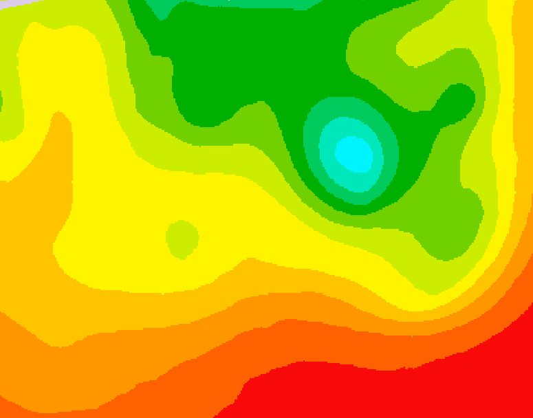 GDPS 500 millibar geopotential height 120 hour forecast chart for Canada based on 2026/08/10 0000Z data