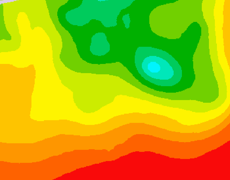 GDPS 500 millibar geopotential height 138 hour forecast chart for Canada based on 2026/08/10 0000Z data