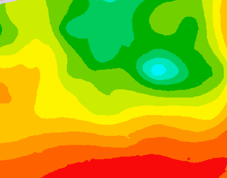 GDPS 500 millibar geopotential height 150 hour forecast chart for Canada based on 2026/08/10 0000Z data