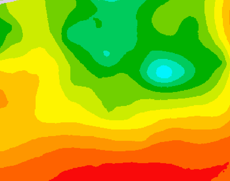 GDPS 500 millibar geopotential height 156 hour forecast chart for Canada based on 2026/08/10 0000Z data