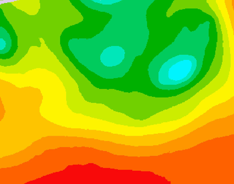GDPS 500 millibar geopotential height 174 hour forecast chart for Canada based on 2026/08/10 0000Z data