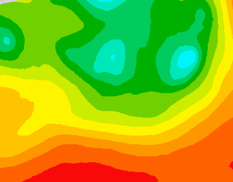 GDPS 500 millibar geopotential height 186 hour forecast chart for Canada based on 2026/08/10 0000Z data