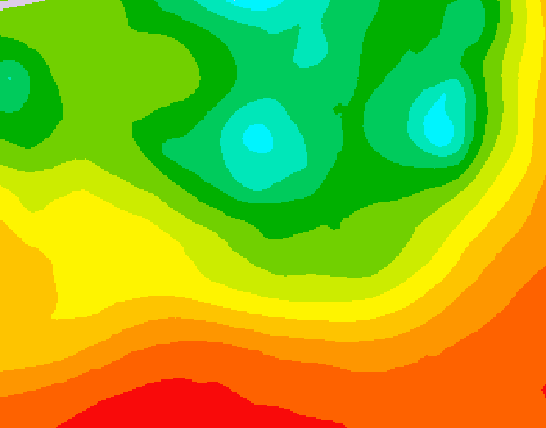 GDPS 500 millibar geopotential height 198 hour forecast chart for Canada based on 2026/08/10 0000Z data