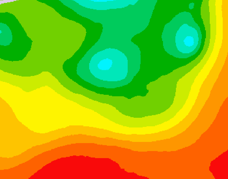 GDPS 500 millibar geopotential height 210 hour forecast chart for Canada based on 2026/08/10 0000Z data