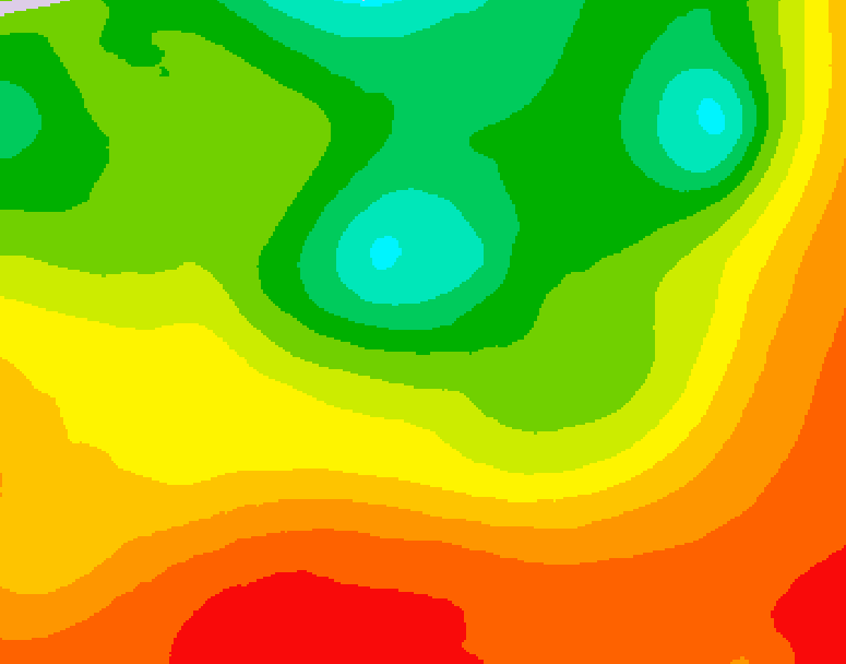 GDPS 500 millibar geopotential height 216 hour forecast chart for Canada based on 2026/08/10 0000Z data