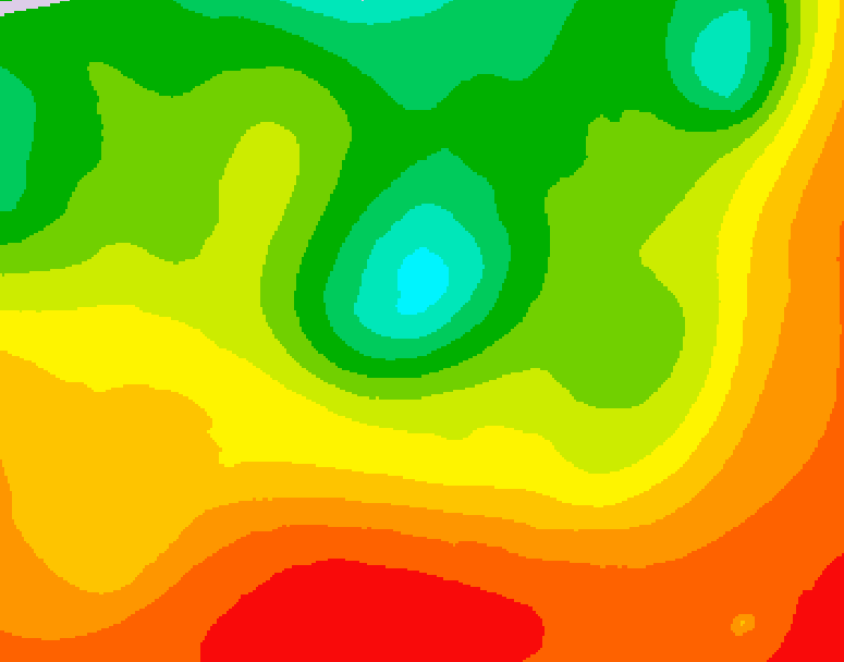 GDPS 500 millibar geopotential height 234 hour forecast chart for Canada based on 2026/08/10 0000Z data