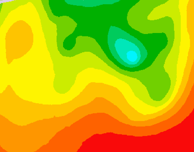GDPS 500 millibar geopotential height 108 hour forecast chart for Canada based on 2026/08/10 1200Z data