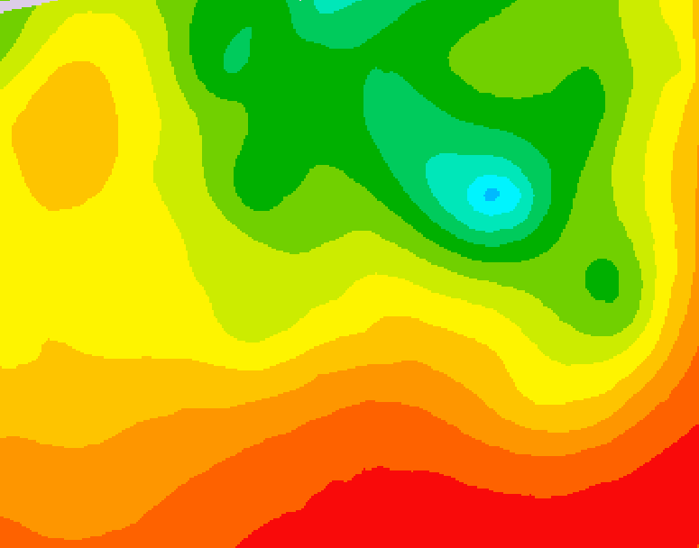 GDPS 500 millibar geopotential height 120 hour forecast chart for Canada based on 2026/08/10 1200Z data
