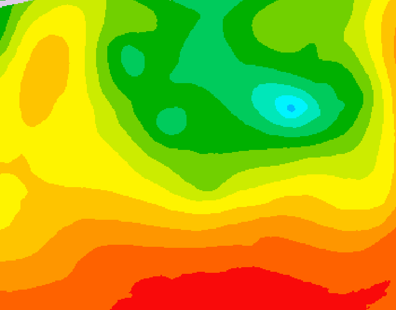 GDPS 500 millibar geopotential height 144 hour forecast chart for Canada based on 2026/08/10 1200Z data