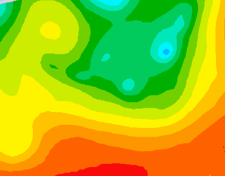 GDPS 500 millibar geopotential height 192 hour forecast chart for Canada based on 2026/08/10 1200Z data