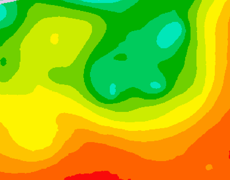 GDPS 500 millibar geopotential height 216 hour forecast chart for Canada based on 2026/08/10 1200Z data