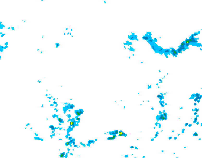 GDPS precipitation 096 hour forecast chart for Canada based on 2026/08/10 0000Z data