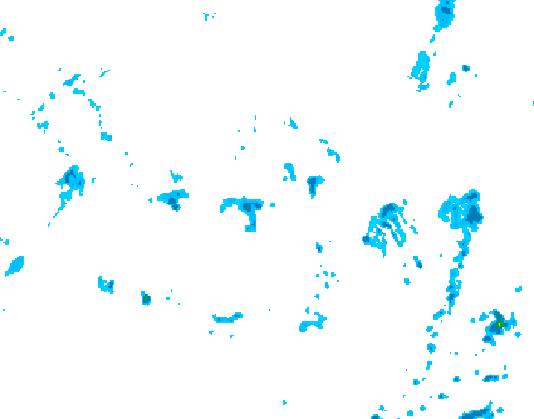 GDPS precipitation 210 hour forecast chart for Canada based on 2026/08/10 0000Z data