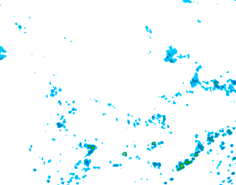 GDPS precipitation 060 hour forecast chart for Canada based on 2026/08/10 1200Z data