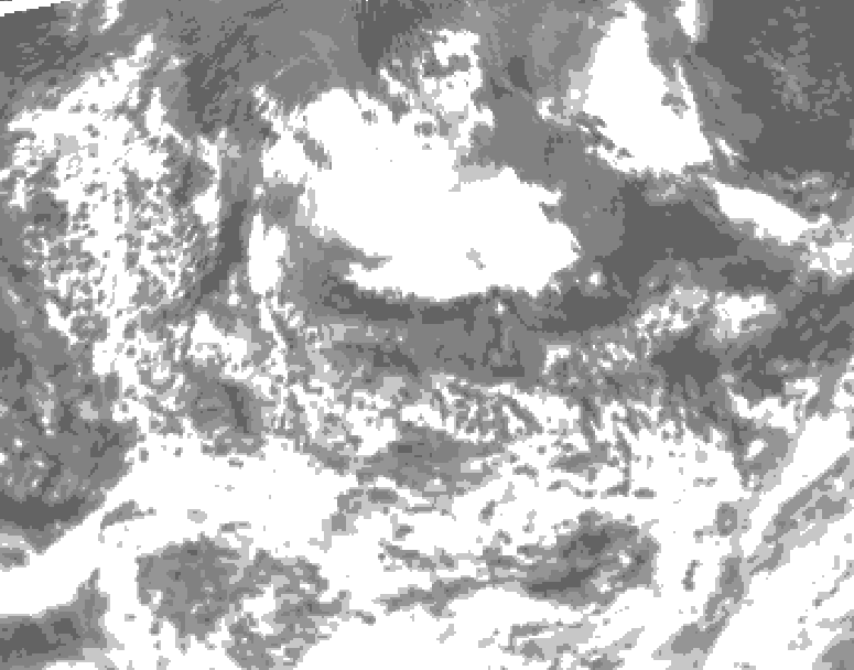 GDPS total cloud 048 hour forecast chart for Canada based on 2026/08/10 0000Z data