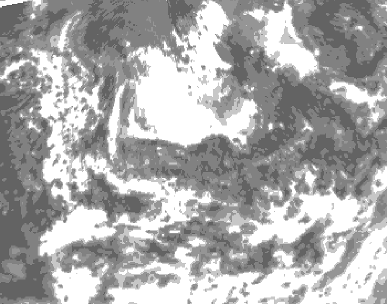 GDPS total cloud 060 hour forecast chart for Canada based on 2026/08/10 0000Z data