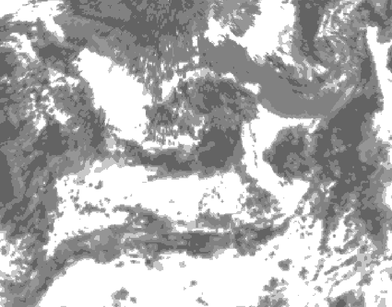 GDPS total cloud 222 hour forecast chart for Canada based on 2026/08/10 0000Z data