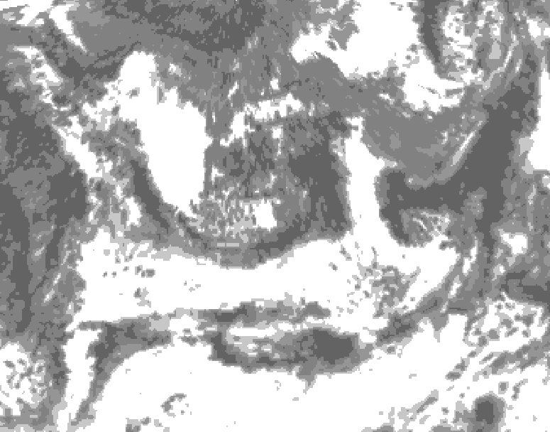 GDPS total cloud 234 hour forecast chart for Canada based on 2026/08/10 0000Z data