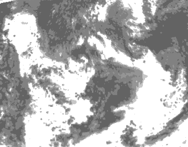 GDPS total cloud 144 hour forecast chart for Canada based on 2026/08/10 1200Z data