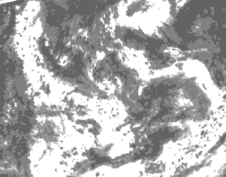 GDPS total cloud 168 hour forecast chart for Canada based on 2026/08/10 1200Z data