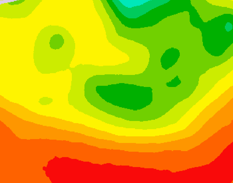 GDPS 500 millibar geopotential height 006 hour forecast chart for Canada based on 2026/08/11 0000Z data