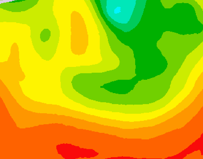 GDPS 500 millibar geopotential height 024 hour forecast chart for Canada based on 2026/08/11 0000Z data