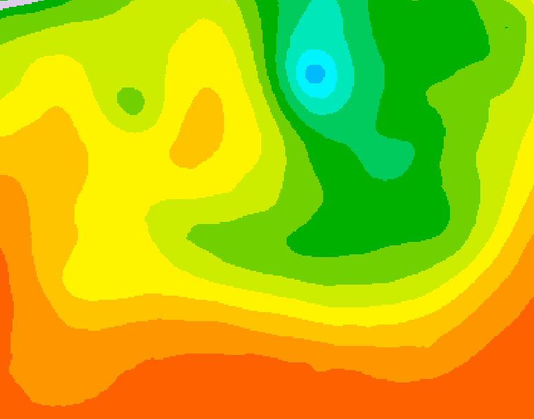 GDPS 500 millibar geopotential height 042 hour forecast chart for Canada based on 2026/08/11 0000Z data