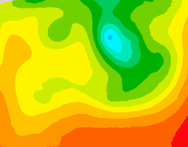 GDPS 500 millibar geopotential height 066 hour forecast chart for Canada based on 2026/08/11 0000Z data