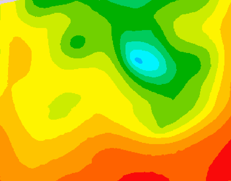 GDPS 500 millibar geopotential height 078 hour forecast chart for Canada based on 2026/08/11 0000Z data