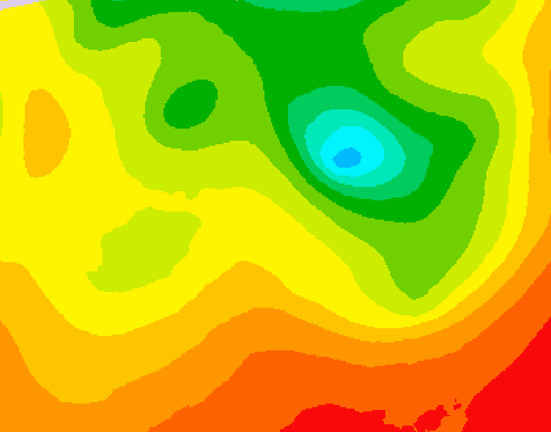 GDPS 500 millibar geopotential height 084 hour forecast chart for Canada based on 2026/08/11 0000Z data