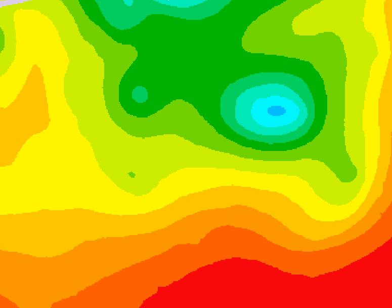 GDPS 500 millibar geopotential height 108 hour forecast chart for Canada based on 2026/08/11 0000Z data