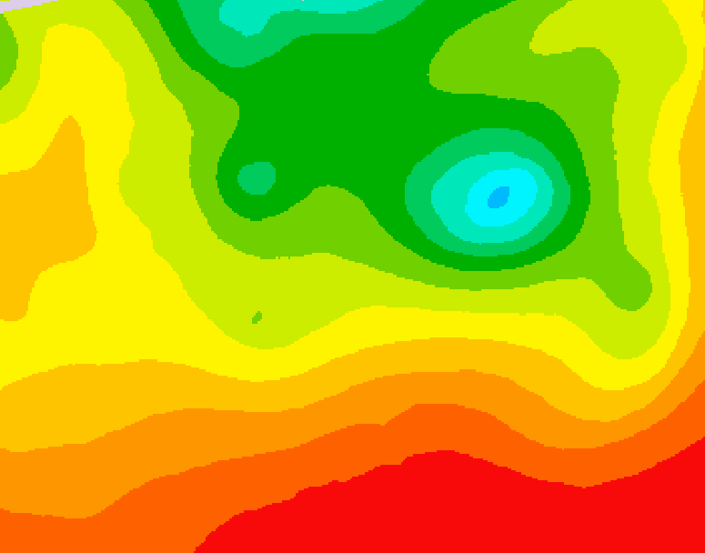 GDPS 500 millibar geopotential height 114 hour forecast chart for Canada based on 2026/08/11 0000Z data