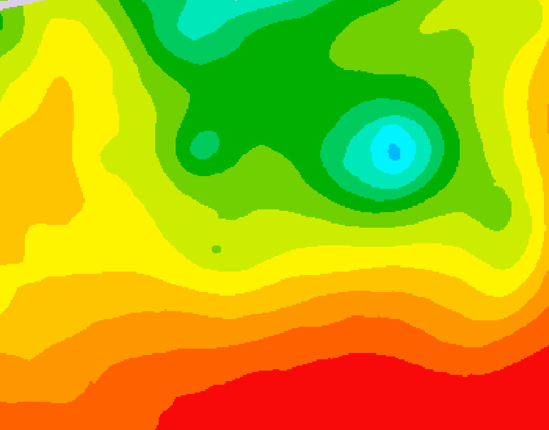 GDPS 500 millibar geopotential height 120 hour forecast chart for Canada based on 2026/08/11 0000Z data