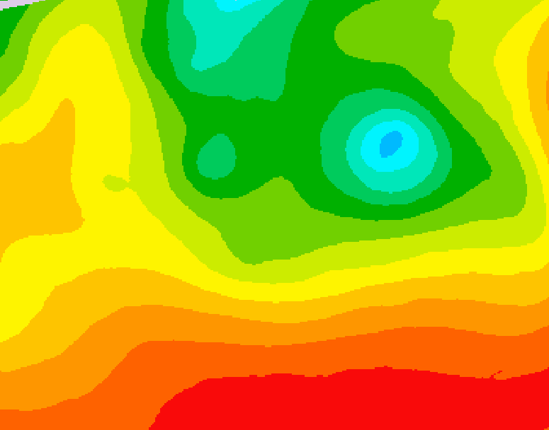 GDPS 500 millibar geopotential height 132 hour forecast chart for Canada based on 2026/08/11 0000Z data