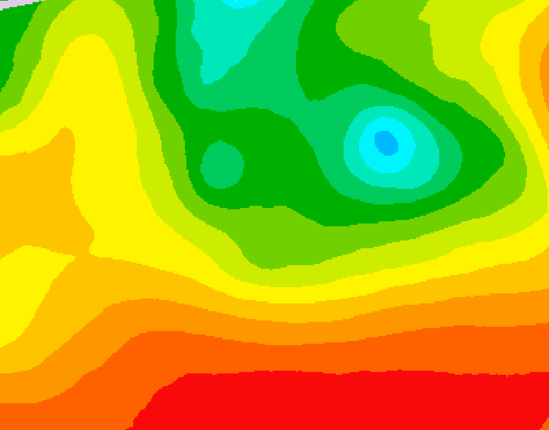 GDPS 500 millibar geopotential height 138 hour forecast chart for Canada based on 2026/08/11 0000Z data